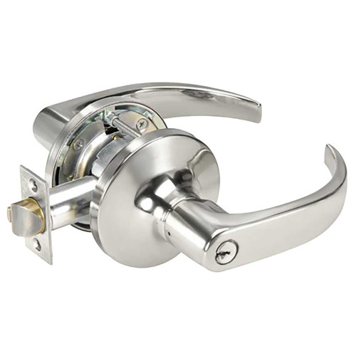Yale PB5407LN 625 Grade 1 Entry Cylindrical Lock Pacific Beach Lever Conventional Cylinder Bright Chrome Finish Non-handed PB5407LN 625