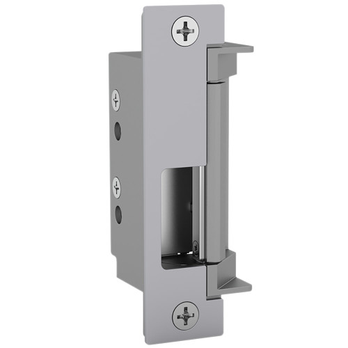 HES 4500C-630-LBSM Grade 1 Electric Strike Fail Safe/Fail Secure 12/24 VDC Low Profile Fire Rated Latchbolt Strike Monitor Satin Stainless Steel