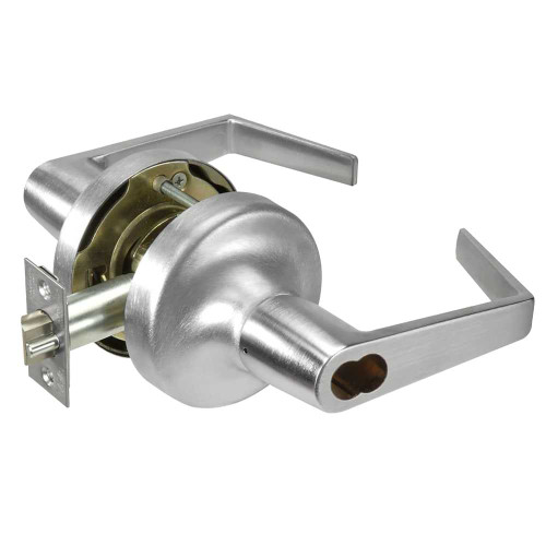 Yale SI-AU5305LN 626 Grade 2 Storeroom/Closet Cylindrical Lock Augusta Lever Schlage FSIC Less Core Satin Chrome Finish Non-handed SI-AU5305LN 626