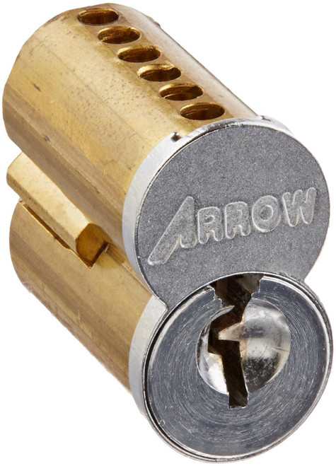 ARROW Small Format CORE 6-PIN, KEYED WITH 2-CHANGE, 1-CONTROL KEY SATIN CHROME SFIC CORE 6PIN 2CH 1CO 626