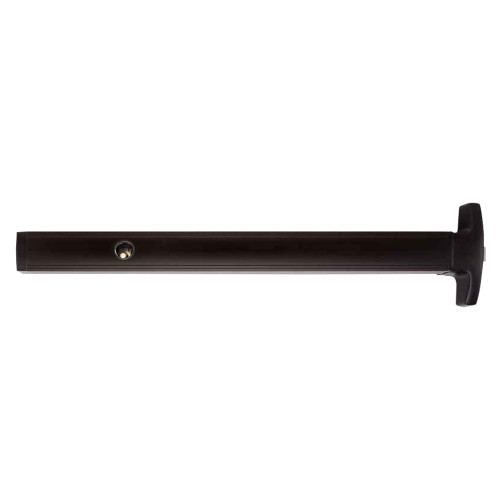 First Choice Building Products 379236-BR First Choice 3790 Rim Exit 36 Inch Device Narrow Stile Application Non-Handed Prepped for exterior key cylinder no cylinder Dark Bronze Anodized Aluminum