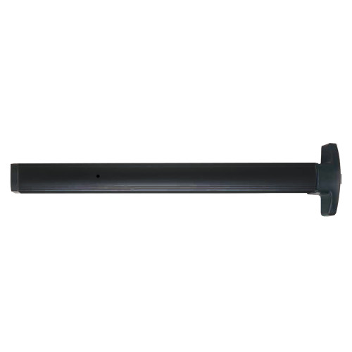 First Choice Building Products AL379248-BL First Choice 3790 Rim Exit 48 Inch Device Narrow Stile Application Non-Handed Prepped for exterior key cylinder no cylinder Alarm Function Black Anodized Aluminum AL379248-BL