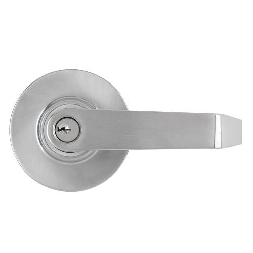 Marks M195F/26D-F9 Grade 1 M9900 Exit Bar Trim Storeroom Function American Lever with Rose Key-in-Lever Corbin Cylinder Satin Chrome Finish Non-Handed M195F/26D-F9