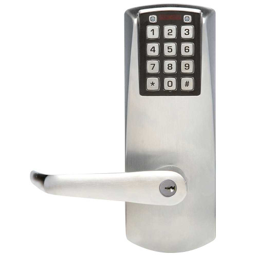 Kaba E-Plex E2031XSLL-626-41 E-Plex 2000 Cylindrical Lock 100 Access Codes 1000 Audit Events 2-3/4 Backset 1/2 Throw KIL Schlage C Keyway Satin Chrome E2031XSLL-626-41