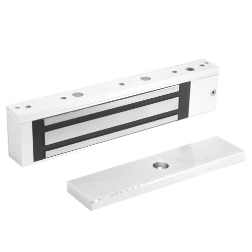 SDC E600 Excel Series Value Engineered Magnetic Lock 12/24VDC 600 lbs Holding Force with Door Status Locked Status and LED E600