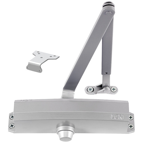 LCN 1250-RW/PA 689 Regular Arm Door Closer w/62PA Shoe Aluminum