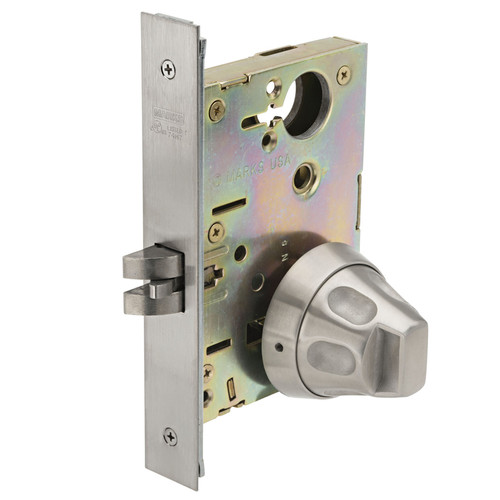 Marks 5SS19N/32D Grade 1 Passage Mortise Lock Non-Keyed Anti-Ligature Lever Satin Stainless Steel Finish Field Reversible