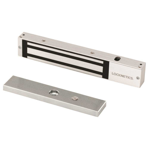Locknetics MG600 Maglock 600lbs Holding Force 12/24VDC Satin Stainless Steel MG600