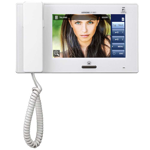 Aiphone JP-4MED Hands-Free Color Video Intercom Master Station Handset Color LDC Touchscreen Status LED Microphone and SD Card slot JP-4MED