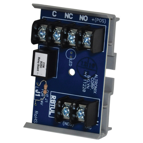 Altronix RBTUL UL Listed Sensitive Relay Module 12/24VDC Operation at 30mA Draw 1A/28VDC SPDT Contact