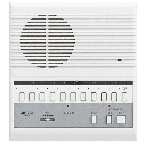 Aiphone LEF-10 10-Call Surface Mount Master W/ Sel Door Rel LEF-10