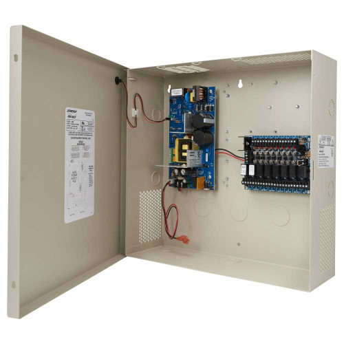 Securitron AQD6-8F8R1 Power Supply 12/24VDC 6A 8 Output Fuse Fire Relay AQD6-8F8R1