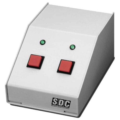 SDC DTMO-2 Mini Console Two Momentary Switch and Two LEDs Beige DTMO-2