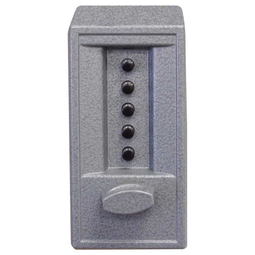 Kaba Simplex 6204-86-41 Cylindrical Combination Lock Exterior Thumbturn Interior Knob 2-3/4 Backset 1/2 Throw Latch Outside Gray Inside Satin Chrome 6204-86-41