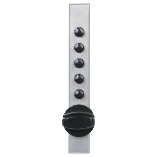 Kaba Simplex 9621C10-26D-41 Cabinet Lock Wood Application Cross Throw Clutch Ball Bearing Knob Without Trim Plate Standard Deadbolt Satin Chrome 9621C10-26D-41