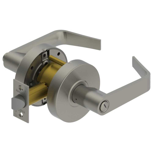 Hager 2540 WTN US26D Grade 2 Privacy Cylindrical Lock Withnell Lever Not Handed Conventional Cylinder ASA Strike Satin Chrome 2540 WTN US26D