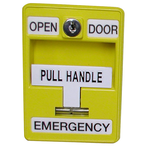 Dortronics 6510/YL-S35 6500 Series Emergency Pull Station Pull Station with 2 SPDT Form C Switches Yellow Enamel Finish