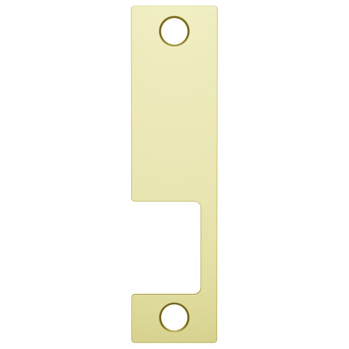 HES KD 605 Faceplate Only 1006 Series 4-7/8 x 1-1/4 Use with Mortise Locks up to 3/4 Throw Bright Brass