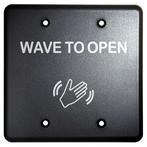 LCN 8310-813 Standard Duty Touchless Actuator Single & Double Gang Text & Wave Icon Black 8310-813
