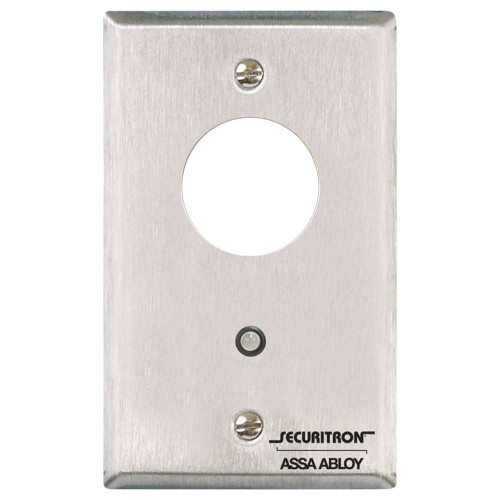 Securitron MK Momentary Keyswitch Single Gang SPDT Less Mortise Cylinder Stainless Steel MK
