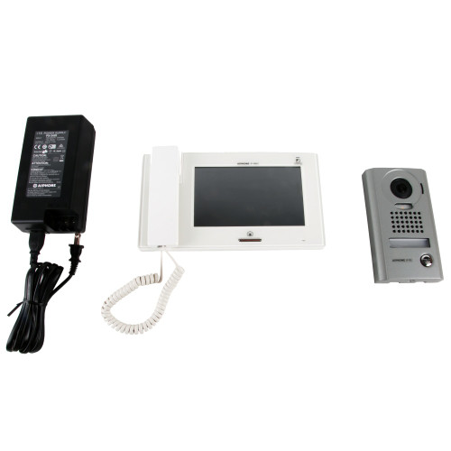 Aiphone JPS-4AED 7 Touchscreen Handset/Hands-Free 4 X 8 Color Video Set 