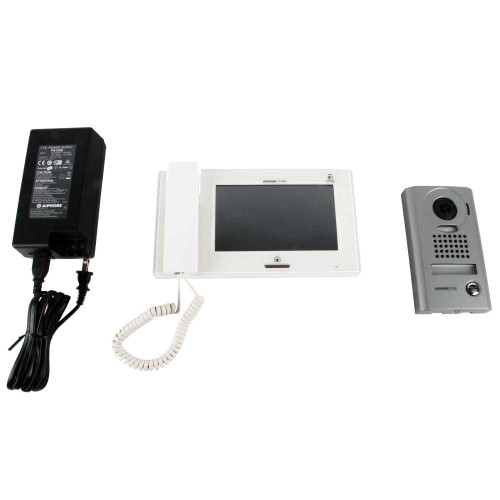 Aiphone JPS-4AED 7 Touchscreen Handset/Hands-Free 4 X 8 Color Video Set JPS-4AED
