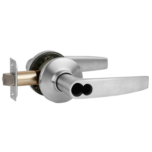 Schlage S51JD JUP 626 Grade 2 Tubular Lock Entrance/Office Function Schlage FSIC Less Core Jupiter Lever Satin Chrome Finish Non-Handed S51JD JUP 626