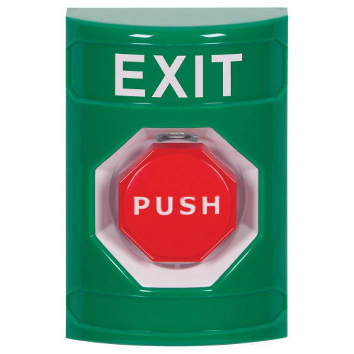 STI SS2108XT-EN Stopper Station Green No Cover Pneumatic Illuminated EXIT English SS2108XT-EN