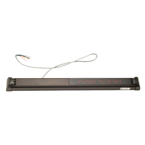 Schlage Electronics 672 36 313 RD TouchBar Request-to-Exit Device 36 Red Lettering Dark Bronze Anodized Aluminum 672 36 313 RD
