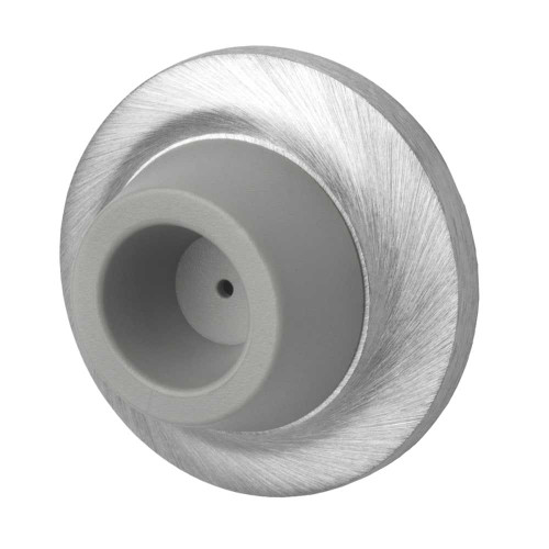 Rockwood 404 US26D Concave Solid Cast Wall Stop 1 In Projection 2-7/16 In Diameter Plastic Anchor Fastener Satin Chrome 404 US26D