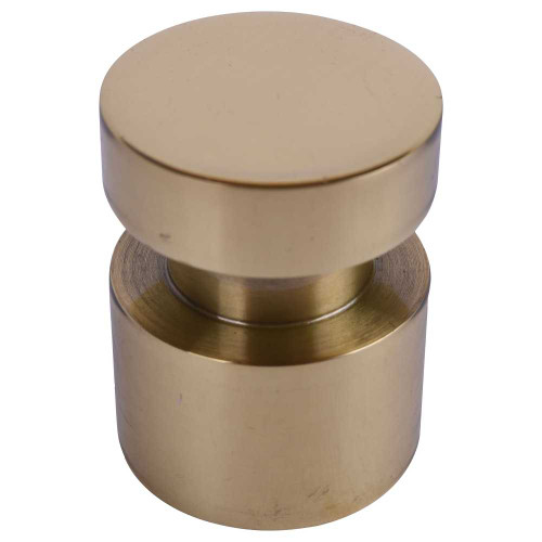 Rockwood 446 US3 Door Stop 1-1/2 In Height 1-1/4 In Base Plastic and Lead Anchor Fasteners Bright Brass 446 US3