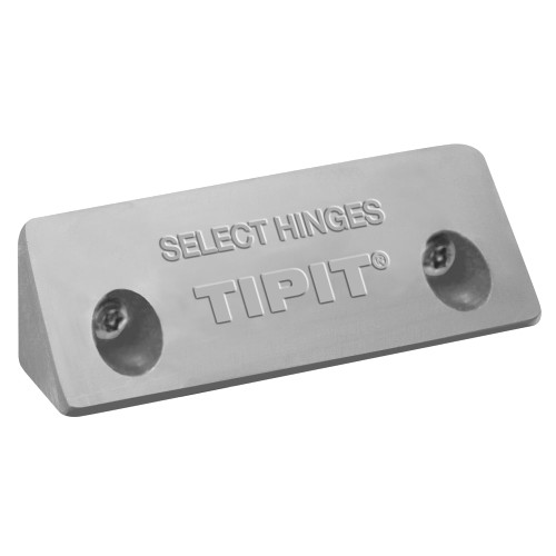 SELECT TIPIT LG TIPIT Ligature-Resistant Hospital Tip For Full and Half Surface Half Mortise Swing Clear and Concealed Safety Hinges Gray Polymer Finish