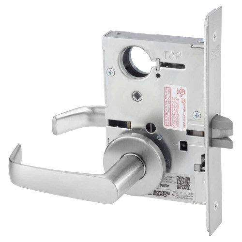 Corbin Russwin ML2010 NSA 626 Passage or Closet Mortise Lock NS Lever A Rose Satin Chrome ML2010 NSA 626