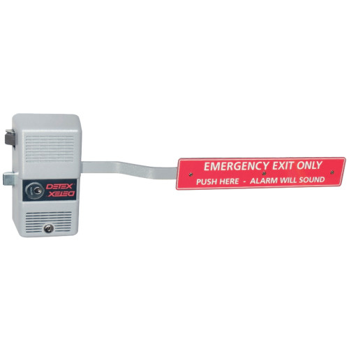 Detex ECL-600 GRAY Warnock Hersey-Listed Fire Exit Hardware with Long Bar Fire Rated 36 In to 48 In Door Width Gray