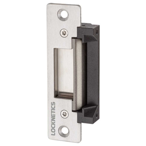 Locknetics CS750-LBM-32D CS Series Electric Strike 4-7/8 Faceplate 3/4 Keeper 12/24DC Fail Safe/Fail Secure Latchbolt Monitor Satin Stainless Steel CS750-LBM-32D