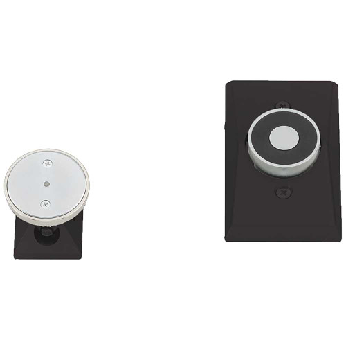 LCN SEM7840 695 Magnetic Door Holder Recessed Wall Mount Low Profile Armature 12V 24V 120V Tri Voltage Dark Bronze Painted Finish SEM7840 695