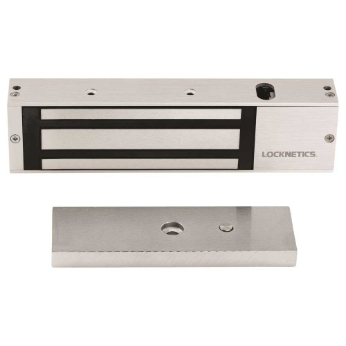 Locknetics MG1200 Maglock 1200lbs Holding Force 12/24VDC Satin Stainless Steel MG1200