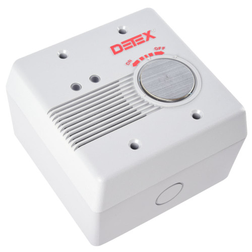 Detex CS-940S CS Series Remote Alarm Surface Mount 9VDC Battery Powered Remote Alarm No Cylinder Required Gray