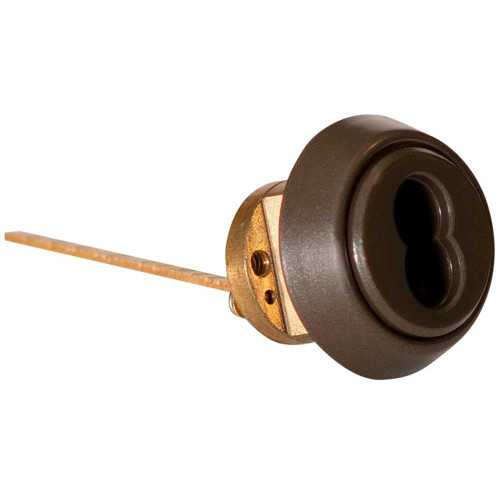 BEST 12E72-S2RP690 Standard 1-1/8 Rim Cylinder 7-Pin SFIC Prep Less Core C4 Straight Cam For Use With 40/45H Dark Bronze Painted Finish 12E72-S2RP690