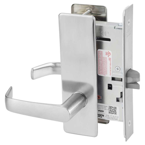 Corbin Russwin ML2010 NSM 630 Passage or Closet Mortise Lock NS Lever M Escutcheon Satin Stainless Steel ML2010 NSM 630