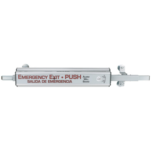 Arm-A-Dor A101-002 Exit Device Automatic Relock Alarmed 3' to 4' Doors 6-3/4 Jambs Aluminum