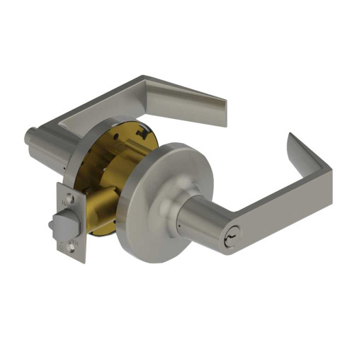 Hager 3480 WTN 26D Grade 1 Storeroom Cylindrical Lock Withnell Lever Not Handed Conventional Cylinder ASA Strike Satin Chrome 3480 WTN 26D