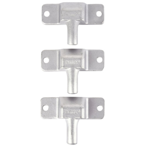 Detex DX3 GRAY Triple Hinge Bolts Hinge Side Locking Dead Bolt for Supplementary Protection Gray