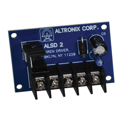 Altronix ALSD2 Siren Driver 6VDC or 12VDC Operation Two Channel Operation - Steady or Yelp ALSD2