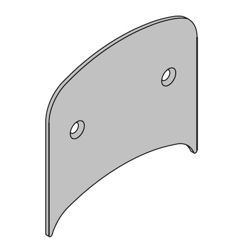 Schlage Electronics 23760283 626 AD/CO Series Decorative Plate with Fasteners 32H X 35W X 075D Satin Chrome Finish 23760283 626