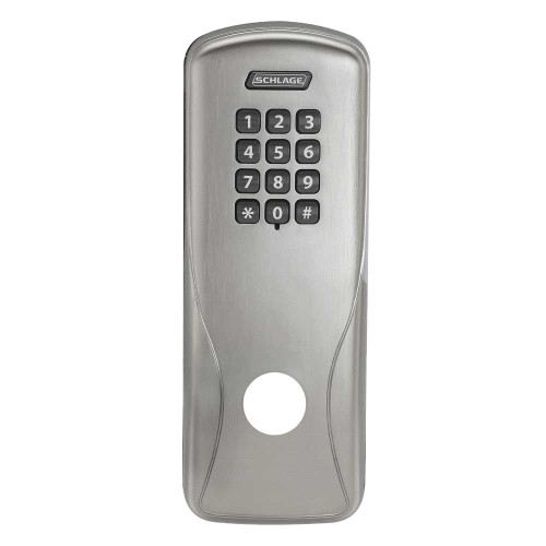 Schlage Electronics 47260705 619 CO Series Exterior Escutcheon Only for Cylindrical/Mortise Locks CO200/250 PR/PRK/MS/MSK with Fasteners/O-Ring Satin Nickel Plated Clear Coated Finish 47260705 619