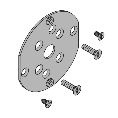 Schlage Electronics 23599244 26D Interior Mounting Plate with Screws Satin Chrome Finish 23599244 26D