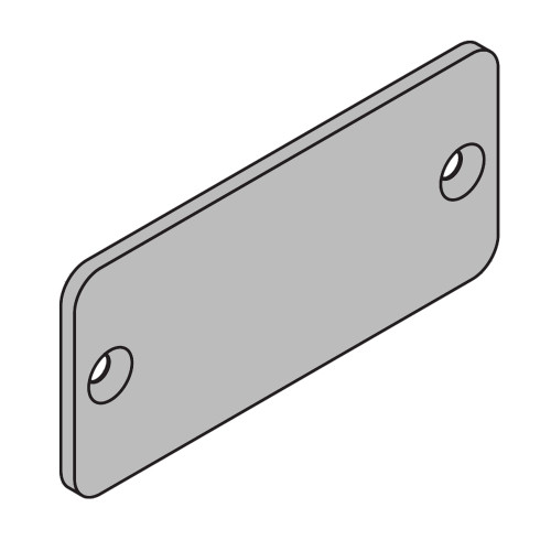 Schlage Electronics 23631823-626 AD/CO Series Decorative Plate with Fasteners Exit Trim 15H X 325W X 105D Satin Chrome Finish 23631823-626