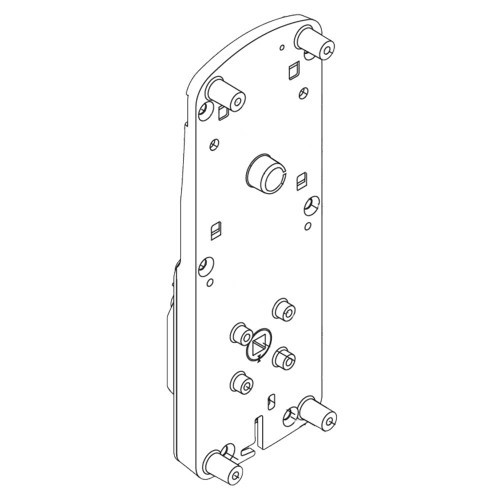 Schlage Electronics 47260738-JDCO7 AD Series Exterior Baseplate Sub-Assembly for Mortise Lock FSIC Corbin 7-Pin Prep 47260738-JDCO7