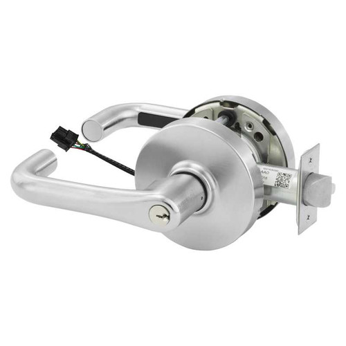 Sargent RX28-10G71-12V LJ 26D Electrified Cylindrical Lock Fail Secure 12V LJ Design RX Switch Satin Chrome RX28-10G71-12V LJ 26D